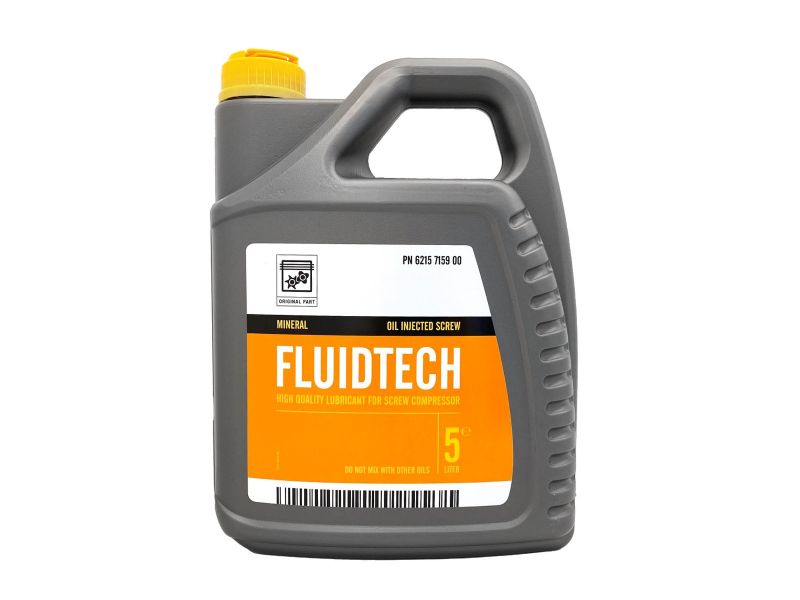 Минерално масло за стационарни винтови компресори Fluidtech 5L